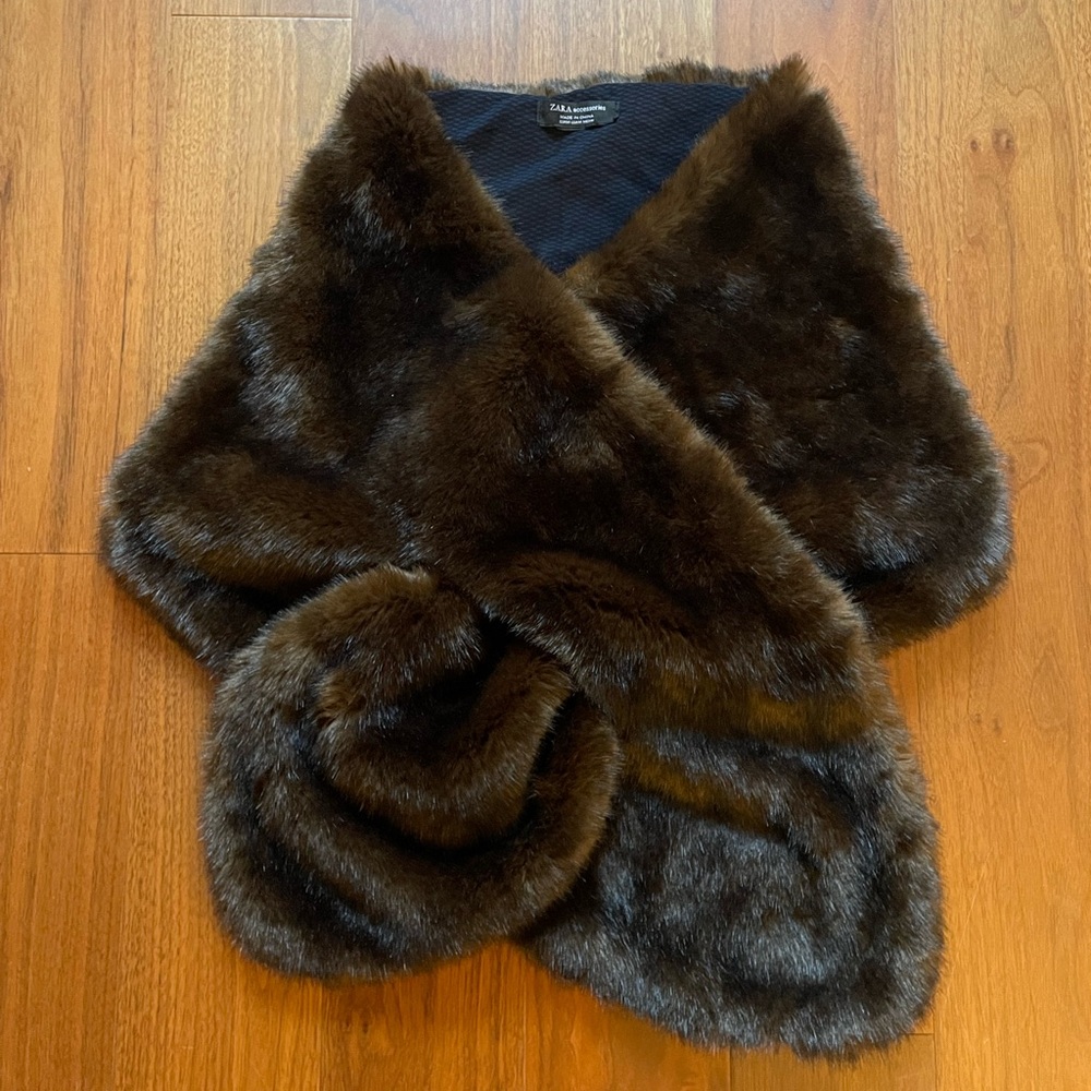 Faux Fur Shawl